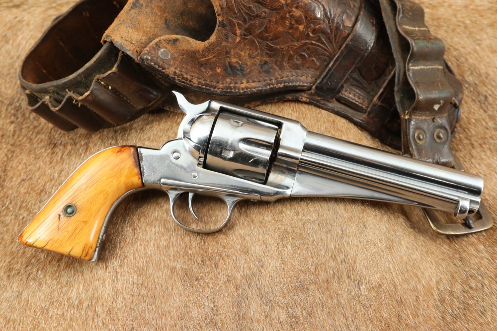 Remington Model 1875 SAA .44-40 WCF 5.25” Chrome Revolver
