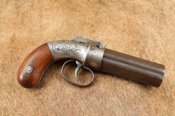 Allen & Thurber Worcester Pepperbox .32 Cal 3.5&Prime; Percussion Pistol 1847-1854 Antique