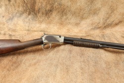 Special Order Nickel Trim Winchester Model 90 .22 Short 24&rdquo; &ldquo;Gallery Gun&rdquo; Pump Action Rifle 1915 C&R