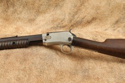 Special Order Nickel Trim Winchester Model 90 .22 Short 24&rdquo; &ldquo;Gallery Gun&rdquo; Pump Action Rifle 1915 C&R - 13