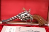 1967 Colt 4 3/4" .22 LR Frontier Scout Nickel Single Action .22 Revolver & Box - 2