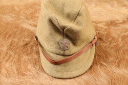 Imperial Japanese Army WW2 Officer Bullion Star Badged Wool Felt Field Hat - 6