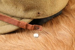 Imperial Japanese Army WW2 Officer Bullion Star Badged Wool Felt Field Hat - 7