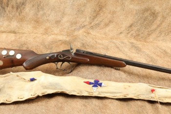 Belgium Flobert 6mm/.22 BB Cap Single-Shot Parlor Rifle 23&rdquo; & Sheath Circa 1850-1893 Antique
