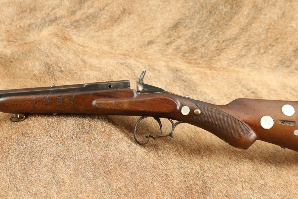 Belgium Flobert 6mm/.22 BB Cap Single-Shot Parlor Rifle 23” & Sheath ...