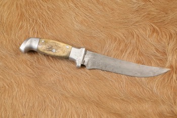 US Army USMC Marine WW2 R.H. Rudy Ruana Custom Handmade &ldquo;Square Cut Fighter&rdquo; Fighting Knife