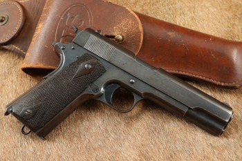 4-Digit US Navy Pre-WW1 Colt Model 1911 .45 ACP 5&rdquo; Semi-Auto Pistol, Type I Mag, & Holster 1912 C&R