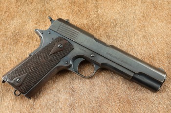 US Army Pre-WW1 Colt Model 1911 .45 ACP 5&rdquo; Semi-Auto Pistol W/ &ldquo;Two Tone&rdquo; Lanyard Loop Mag 1913 C&R
