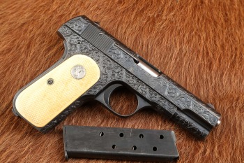 Custom Engraved Colt Model 1903 Pocket Hammerless .32 ACP 3.75&rdquo; Semi-Auto Pistol 1931 C&R