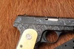 Custom Engraved Colt Model 1903 Pocket Hammerless .32 ACP 3.75&rdquo; Semi-Auto Pistol 1931 C&R - 3