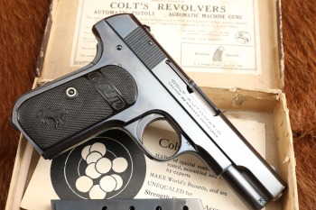 Colt Model 1903 Pocket Hammerless .32 ACP 3.75&rdquo; Semi-Auto Pistol W/ Box & Two Tone Mag 1923 C&R