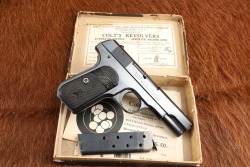 Colt Model 1903 Pocket Hammerless .32 ACP 3.75&rdquo; Semi-Auto Pistol W/ Box & Two Tone Mag 1923 C&R - 2
