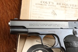 Colt Model 1903 Pocket Hammerless .32 ACP 3.75&rdquo; Semi-Auto Pistol W/ Box & Two Tone Mag 1923 C&R - 7