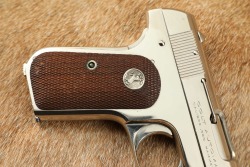 Factory Nickel Colt Model 1908 Pocket Hammerless .380 ACP 3.75&rdquo; Semi-Auto Pistol 1925 C&R - 2