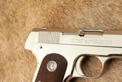 Factory Nickel Colt Model 1908 Pocket Hammerless .380 ACP 3.75&rdquo; Semi-Auto Pistol 1925 C&R - 3