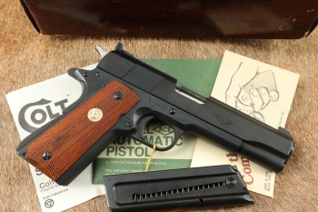 Colt Post-War Service Model ACE .22 LR 4.75&rdquo; 1911 Semi-Auto Pistol & Box W/ Paperwork 1981