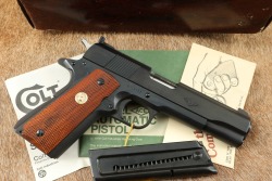 Colt Post-War Service Model ACE .22 LR 4.75&rdquo; 1911 Semi-Auto Pistol & Box W/ Paperwork 1981
