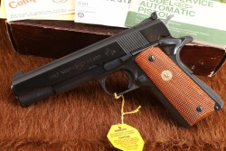Colt Post-War Service Model ACE .22 LR 4.75&rdquo; 1911 Semi-Auto Pistol & Box W/ Paperwork 1981 - 37
