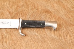 German WW2 Hitler Youth Knife & Sheath HJ Hitler-Jugend Lauterjung Pre-RZM "Blut und Ehre!" Etched - 20