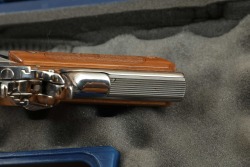 TALO Exclusive Colt Royal Bright Stainless Gold Cup National Match 1911 .45 ACP 5&rdquo; Semi-Auto Pistol - 14