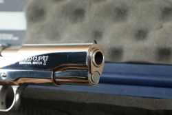 TALO Exclusive Colt Royal Bright Stainless Gold Cup National Match 1911 .45 ACP 5&rdquo; Semi-Auto Pistol - 18