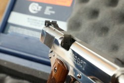TALO Exclusive Colt Royal Bright Stainless Gold Cup National Match 1911 .45 ACP 5&rdquo; Semi-Auto Pistol - 19
