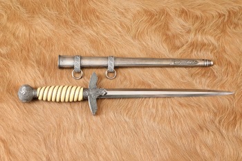 German WW2 2nd Model Dress Dagger & Scabbard Luftwaffe Officer Anton Wingen Jr.