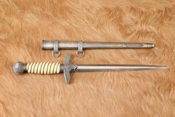 German WW2 2nd Model Dress Dagger & Scabbard Luftwaffe Officer Anton Wingen Jr.