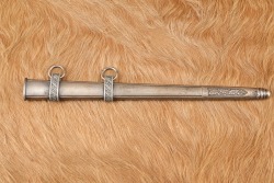 German WW2 2nd Model Dress Dagger & Scabbard Luftwaffe Officer Anton Wingen Jr. - 31