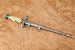 German WW2 2nd Model Dress Dagger & Scabbard Luftwaffe Officer Anton Wingen Jr. - 38