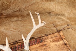 Custom Winchester Inspired 4-Point Buck Antlers Mounted & Barbed Wire Rustic Wooden Sign - 6