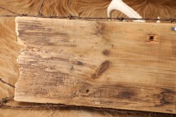 Custom Winchester Inspired 4-Point Buck Antlers Mounted & Barbed Wire Rustic Wooden Sign - 10