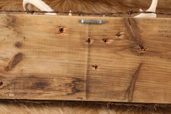 Custom Winchester Inspired 4-Point Buck Antlers Mounted & Barbed Wire Rustic Wooden Sign - 11