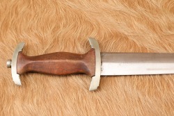 German WW2 Dress Dagger & Scabbard SA Early &ldquo;Ground R&ouml;hm&rdquo; Inscription - 5
