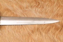 German WW2 Dress Dagger & Scabbard SA Early &ldquo;Ground R&ouml;hm&rdquo; Inscription - 19