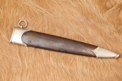 German WW2 Dress Dagger & Scabbard SA Early &ldquo;Ground R&ouml;hm&rdquo; Inscription - 27