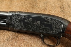 Winchester Model 12 1912 12 GA 2 &frac34;&rdquo; FULL 30&rdquo; Engraved Pump Action Shotgun, 1955 C&R - 23