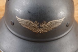 German WW2 Luftschutz Air Defense M-38 &ldquo;Gladiator&rdquo; Stahlhelm Steel Helmet - 19