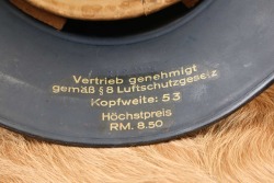 German WW2 Luftschutz Air Defense M-38 &ldquo;Gladiator&rdquo; Stahlhelm Steel Helmet - 21