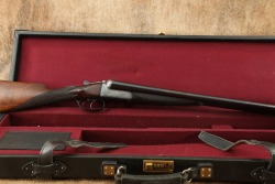 Bozard & Co. British Boxlock Hammerless 12 GA SXS Double Shotgun & Case 1896-1897 Antique - 2