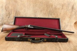 Bozard & Co. British Boxlock Hammerless 12 GA SXS Double Shotgun & Case 1896-1897 Antique - 3