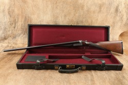 Bozard & Co. British Boxlock Hammerless 12 GA SXS Double Shotgun & Case 1896-1897 Antique - 8
