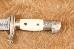 German WW2 Technische Nothilfe TENO EM Carl Eickhorn Hewer Knife & Matching Numbers Sheath - 8
