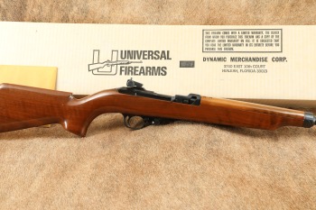 Universal Firearms &ldquo;Hybrid&rdquo; Carbine Semi Automatic Rifle Blued With &ldquo;Monte Carlo&rdquo; Style Stock First Production Example of the Redesign Serial Number 100000 from the Seiderman Family Collection C&R