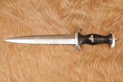 German WW2 SS Officer&rsquo;s Chained M-1936 Leader&rsquo;s Dress Dagger & Anodized Scabbard - 7