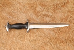 German WW2 SS Officer&rsquo;s Chained M-1936 Leader&rsquo;s Dress Dagger & Anodized Scabbard - 24