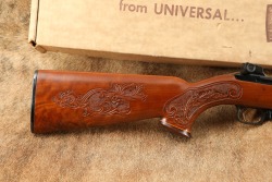 Universal Firearms Commercial Production M1 Carbine 30 Carbine Semi Automatic Rifle Blued With custom Hand Carved &ldquo;Monte Carlo&rdquo; Style Stock from the Seiderman Family Collection C&R - 23