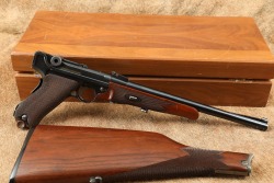 DWM Luger Pistol Carbine Pistole Parabellum .30 Luger 12" Semi-Auto, Shoulder Stock, Case C&R