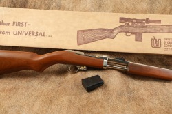 Universal Firearms Nickel Finished Late Version Vulcan Pump Action .30 M-1 Carbine Style Rifle C&R