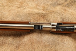 Universal Firearms Nickel Finished Late Version Vulcan Pump Action .30 M-1 Carbine Style Rifle C&R - 10